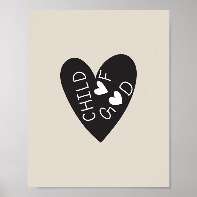 Child of God Black Heart Poster (Framsidan)