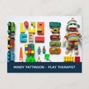 Child Play Therapist Kids Leksaker Business Markna Vykort