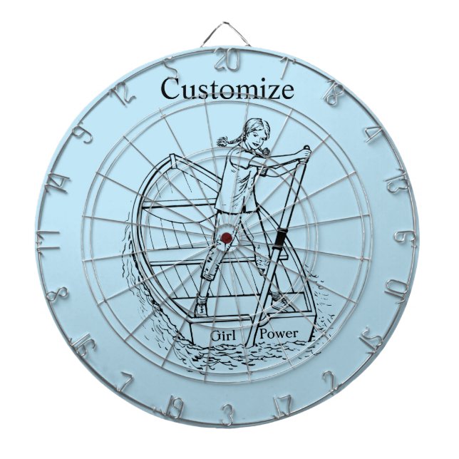 Child Power Sculling Boat Thunder_Cove Darttavla (Framsidan)