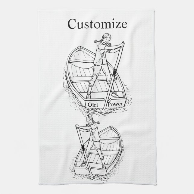 Child Power Sculling Boat Thunder_Cove Kökshandduk (Vertikal)