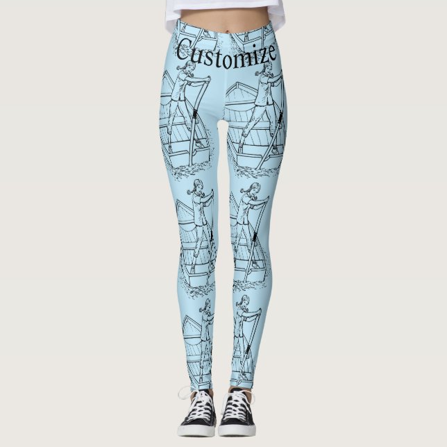 Child Power Sculling Boat Thunder_Cove Leggings (Framsida)