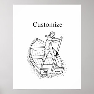 Child Power Sculling Boat Thunder_Cove Poster