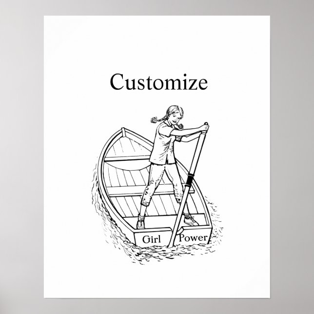 Child Power Sculling Boat Thunder_Cove Poster (Framsidan)