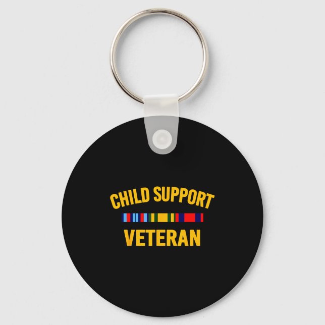 Child Suprt Veteran Shirts Patriots Veteran Flag  Nyckelring (Framsida)