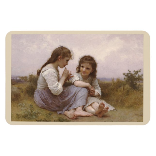 Childancy Idyll av Bouguereau Magnet (Horisontell)