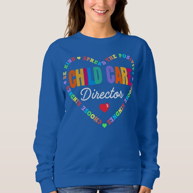 Childcare Director Daycare Crew School Provider T Shirt (Framsida)
