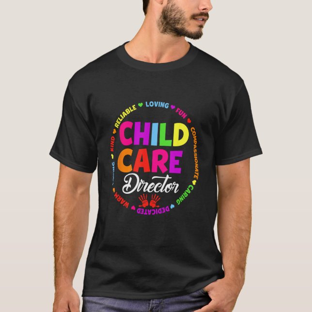 Childcare Director School Daycare Crew Provider Te T Shirt (Framsida)