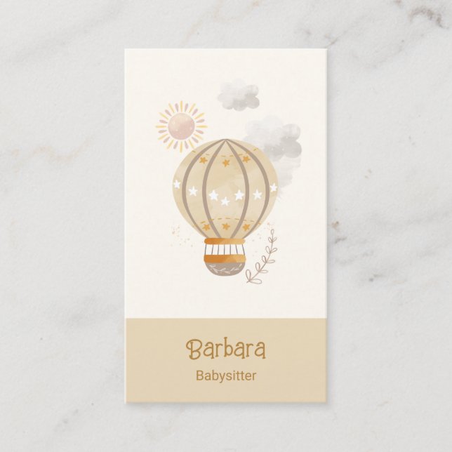 ChildCare Nanny Babywatch Daycare QR CODE Visitkort (Framsida)