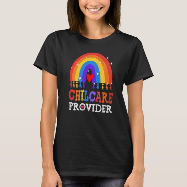 Childcare Provider Director Daycare Crew School Te T Shirt (Framsida)