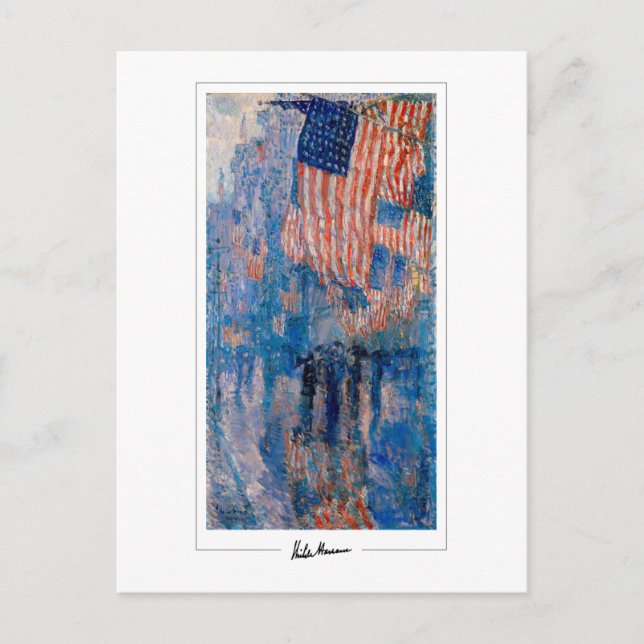 Childe Hassam #106 - Fin konst vykort (Framsida)