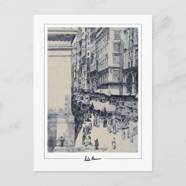 Childe Hassam #155-2 - vykort för konst (Framsida)