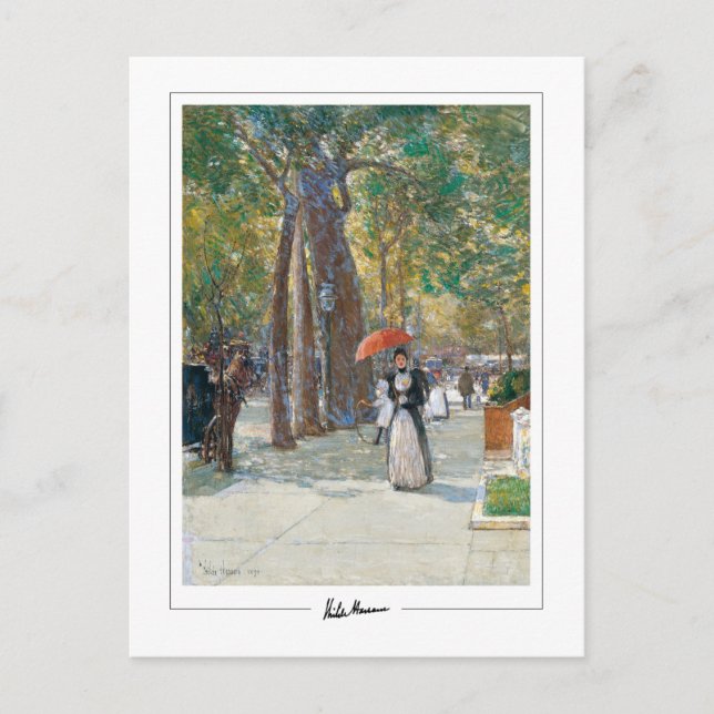 Childe Hassam #241-2 - Finkonst Postkort Vykort (Framsida)