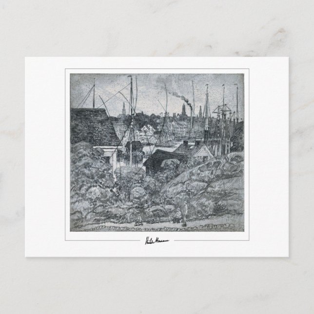 Childe Hassam #438 - Finkonstkort Vykort (Framsida)