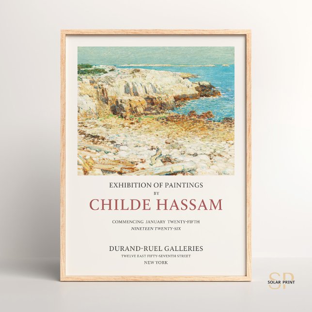 Childe Hassam A North Öster Headland Coastal Lands Poster (Skapare uppladdad)