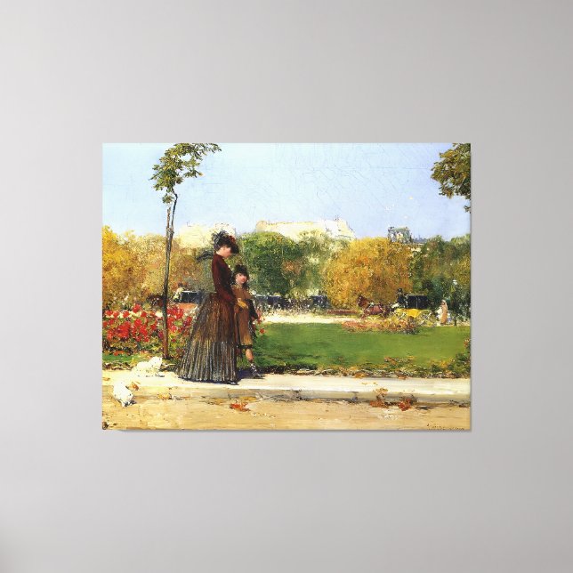 Childe Hassam art painting Canvastryck (Framsida)