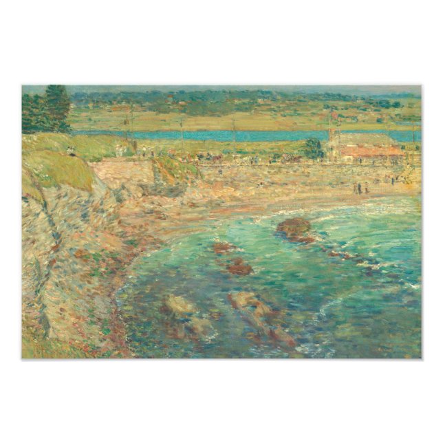 Childe Hassam - Baileys Beach, Newport, R.I. Fototryck (Framsidan)