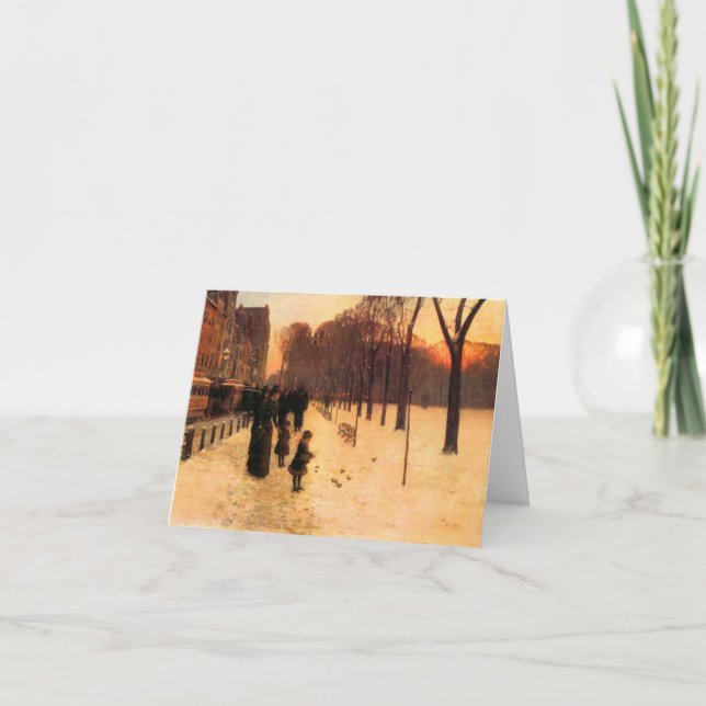 Childe Hassam - Boston i vardagsljus Kort (Framsida)