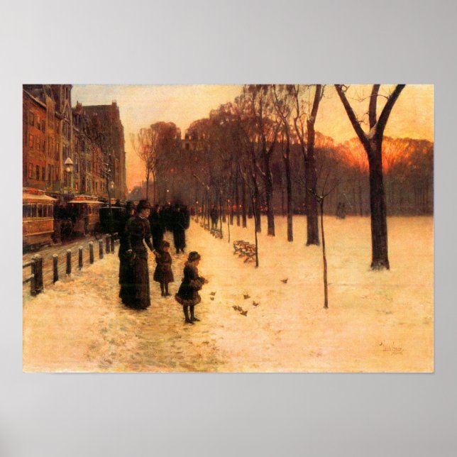 Childe Hassam - Boston i vardagsljus Poster (Framsidan)