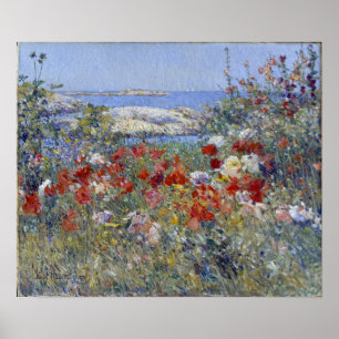 Childe Hassam Celia Thaxters trädgård Poster
