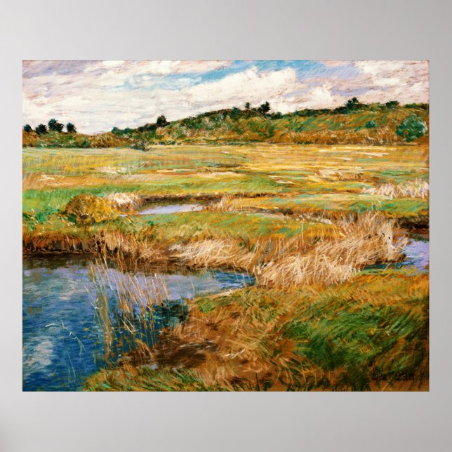 Childe Hassam - Concord Meadow Poster (Framsidan)