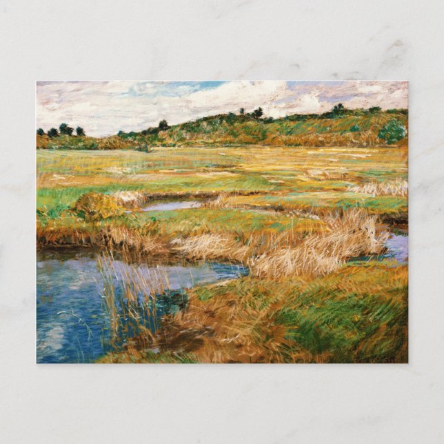 Childe Hassam - Concord Meadow Vykort (Framsida)