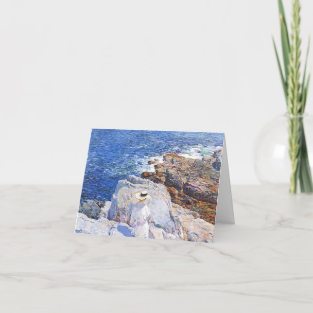 Childe Hassam - de sydliga stenriffsna Appledore Kort (Framsida)