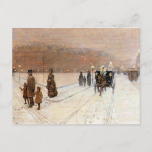 Childe Hassam - En stadsaga Vykort
