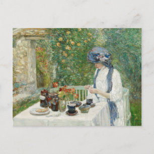 Childe Hassam - Fransk Tea Garden Helg Vykort