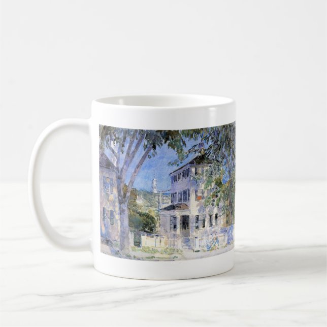 Childe Hassam - gata i Portsmouth Kaffemugg (Vänster)