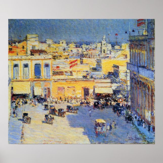 Childe Hassam - Havanna, Kuba Poster (Framsidan)