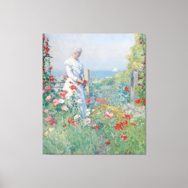 Childe Hassam-målning Canvastryck (Framsida)