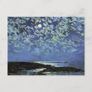 Childe Hassam - Moonlight, Isle of Shoals Helg Vykort