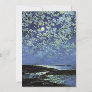 Childe Hassam - Moonlight, Isle of Shoals Tack Kort