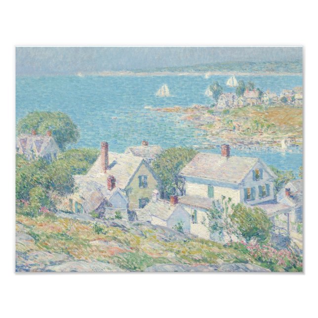 Childe Hassam - New England Headlands Fototryck (Framsidan)