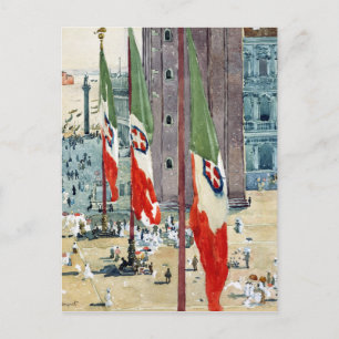 Childe Hassam Piazza di San Marco Vykort