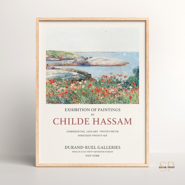 Childe Hassam Poppies Isles of Shoals Serenity Poster (Skapare uppladdad)
