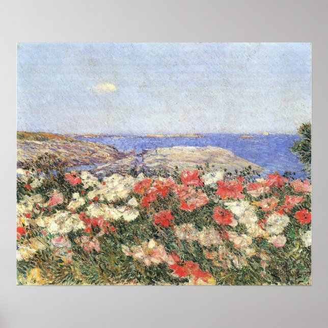 Childe Hassam - Poppies on the Islof Shoals Poster (Framsidan)