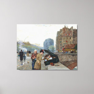 Childe Hassam, Quai St. Michel Canvastryck
