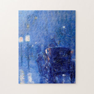 Childe Hassam - Rainy Midnight Pussel