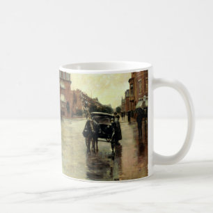 Childe Hassam - regnig dag, Boston Kaffemugg