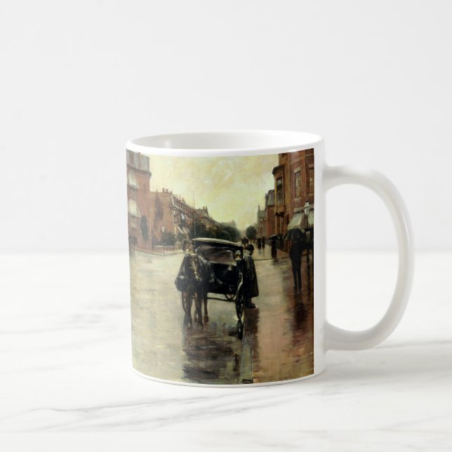 Childe Hassam - regnig dag, Boston Kaffemugg (Höger)
