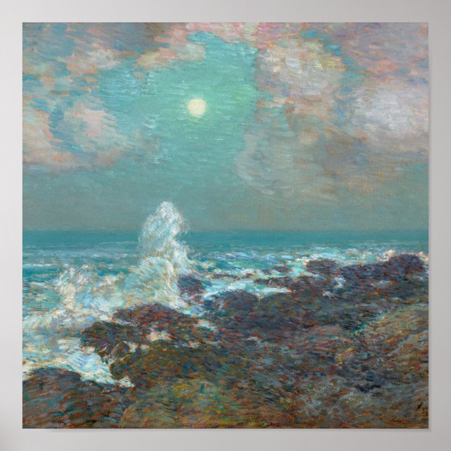 Childe Hassam - Sjölandskap-Isle of Shoals Poster (Framsidan)