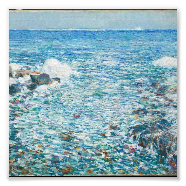 Childe Hassam - Surfa, Shoals-öarna Fototryck (Framsidan)