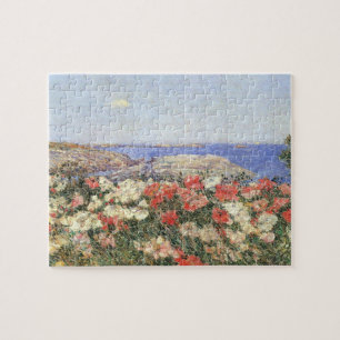 Childe Hassam - vallmor på islesna av stim Pussel
