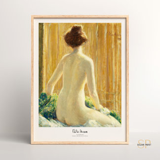 Childe Hassam Woman Back Seated 1912 Art. Poster