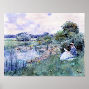 Childe Hassam-Woman Poster