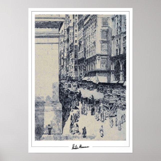 Childe Hassam Zedign Art Poster nr 155-2 (Framsidan)