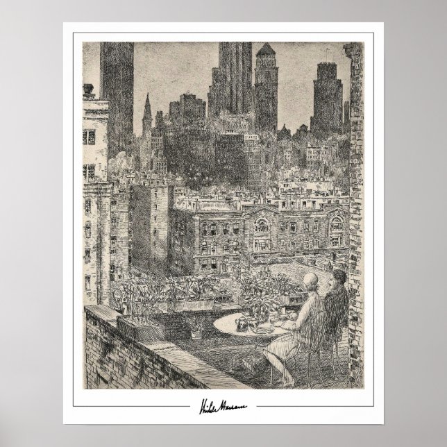 Childe Hassam Zedign Art Poster nr 174-2 (Framsidan)