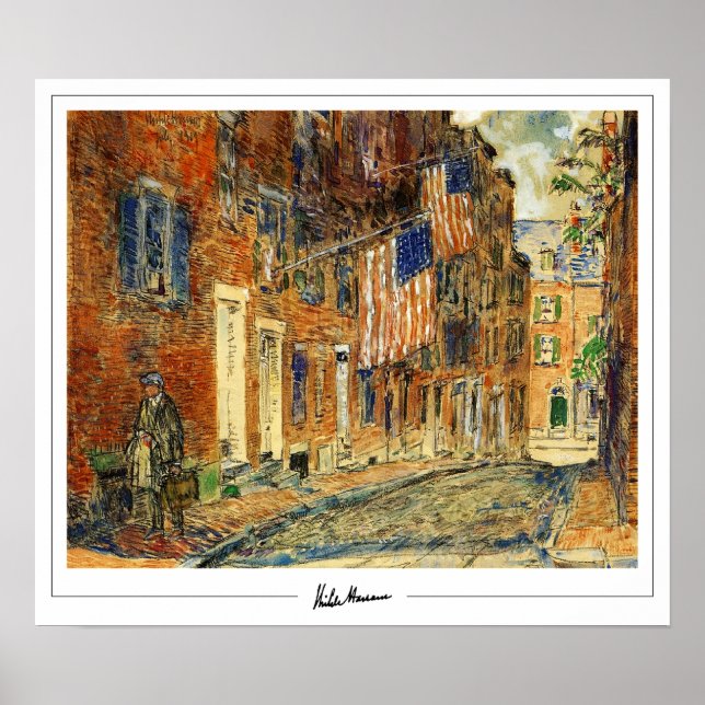 Childe Hassam Zedign Art Poster nr 185-2 (Framsidan)