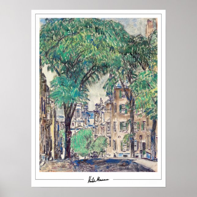 Childe Hassam Zedign Art Poster nr 375 (Framsidan)